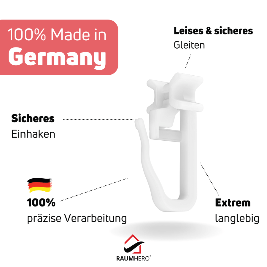 100 x X-Gleiter für 6 mm Nut Made in Germany